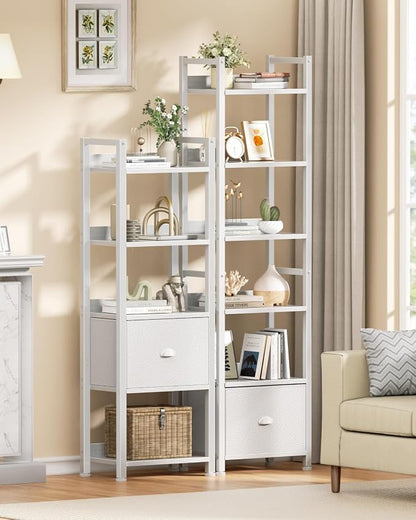 Furologee 6 Tier Bookshelf, Tall Shelf - Image 2