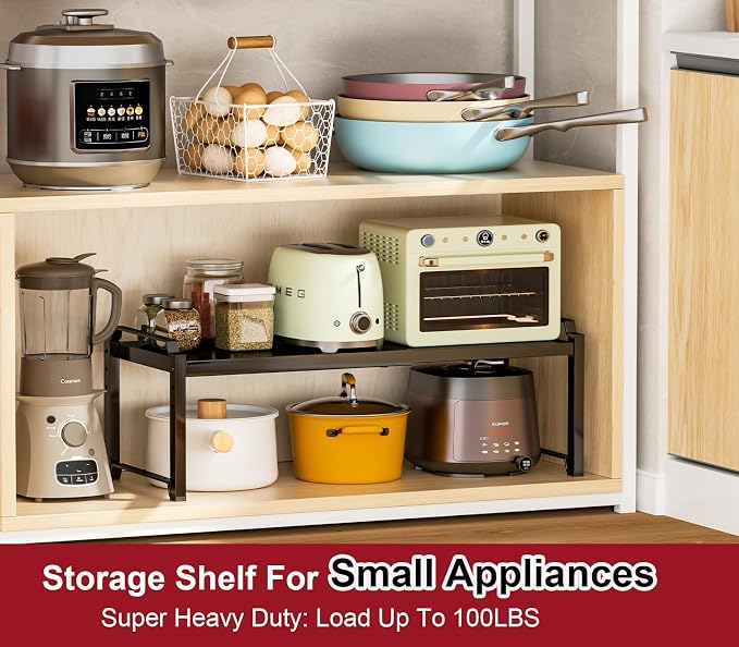 X-cosrack 12" Wide 100LBS Loading-Bearing Heavy Duty Kitchen Storage Shelf - Image 4