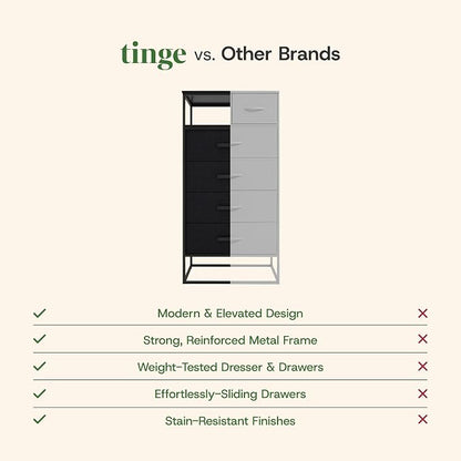 tinge Zana Premium Fabric Dresser - Image 9