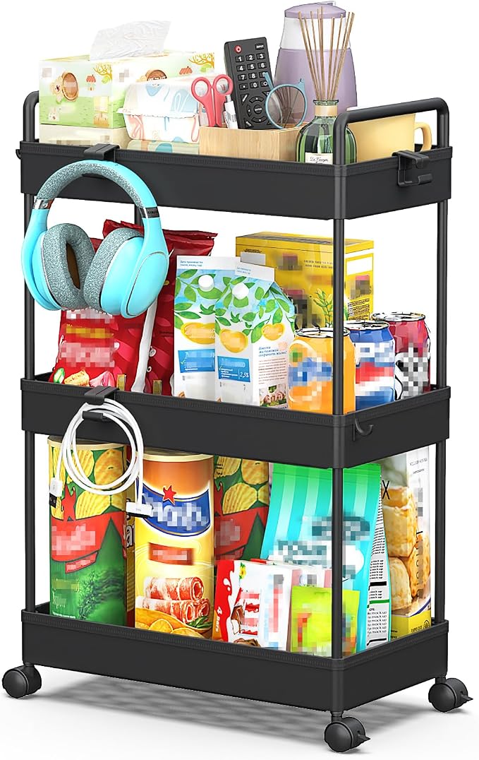 SOLEJAZZ 3 Tier Rolling Storage Cart - Image 8