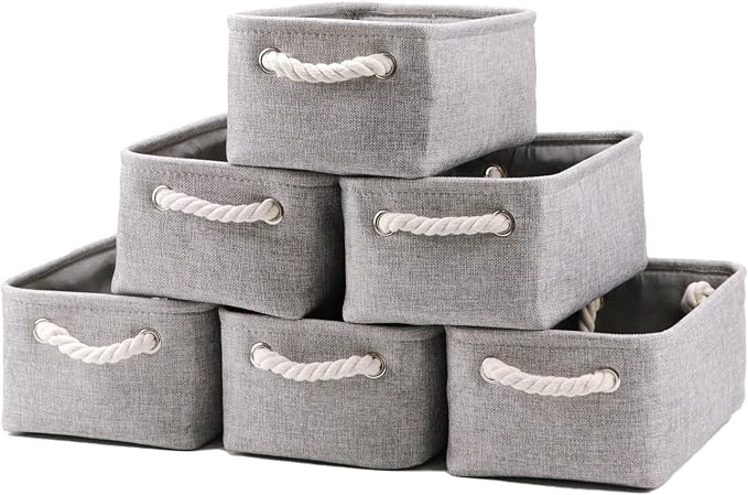 HNZIGE Small Baskets for Shelves Fabric Storage Baskets, Empty Gift Baskets by HNZIGE
