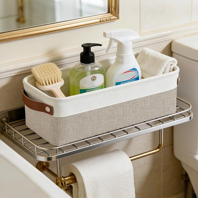 Bagnizer Small Fabric Storage Baskets, Decorative Basket - Image 8
