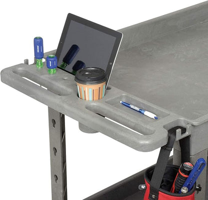 Global Industrial Plastic 2 Tray Shelf Service & Utility Cart, 44” x 25-1/2” - Image 5