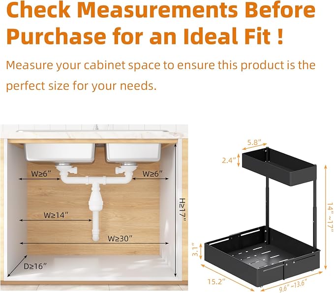 2Packs Under Sink Organizer - Image 5