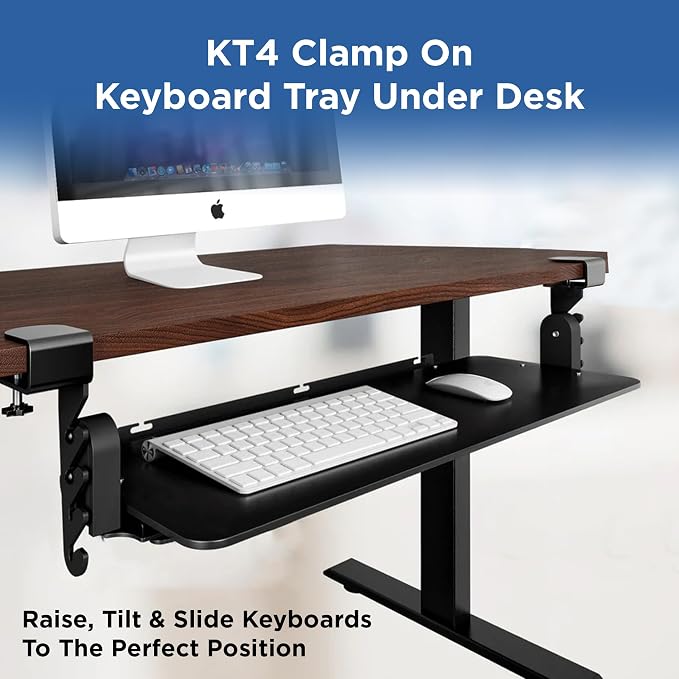 Kt4 Clamp on Keyboard Tray, Adjustable Slide Out Drawer - Image 2