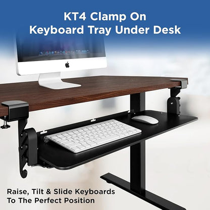 Kt4 Clamp on Keyboard Tray, Adjustable Slide Out Drawer - Image 2