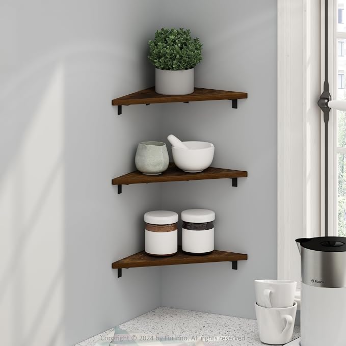 Furinno Rossi Triangle Floating Shelves - Image 2