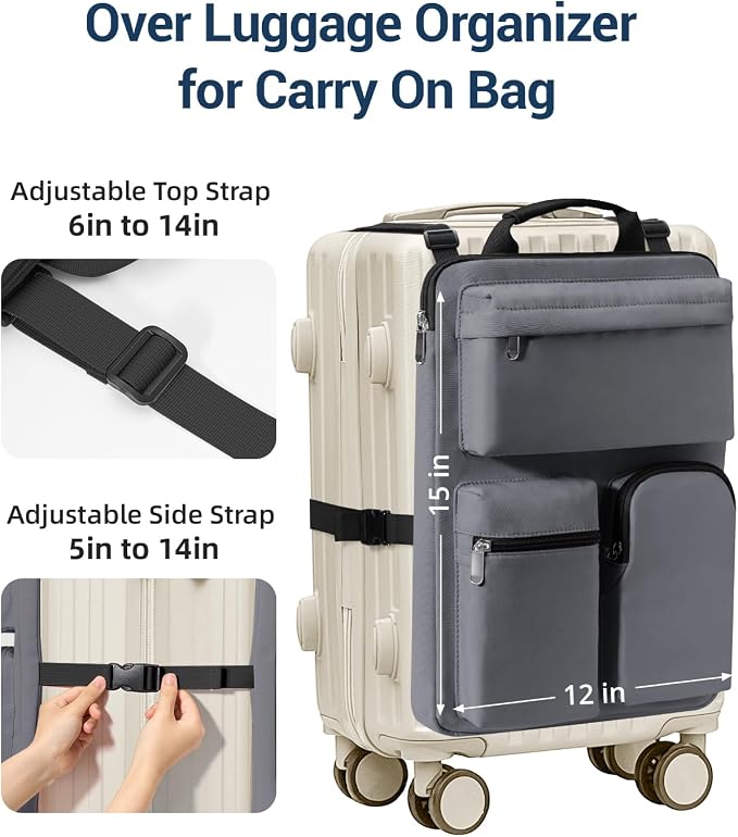 Over Luggage Organizer Bag for Suitcase - Image 3