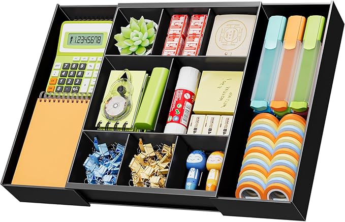 Marbrasse Expandable Desk Drawer Organizer, Desk Organizers and Accessories by Marbrasse