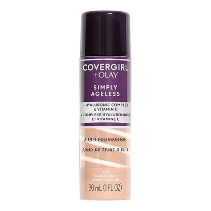 COVERGIRL+Olay Simply Ageless 3-in-1 Liquid Foundation Classic Ivory, 1 Ounce by COVERGIRL