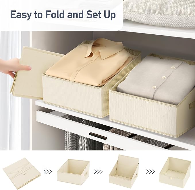 DIMJ Closet Storage Bins 8 Pack - Image 4
