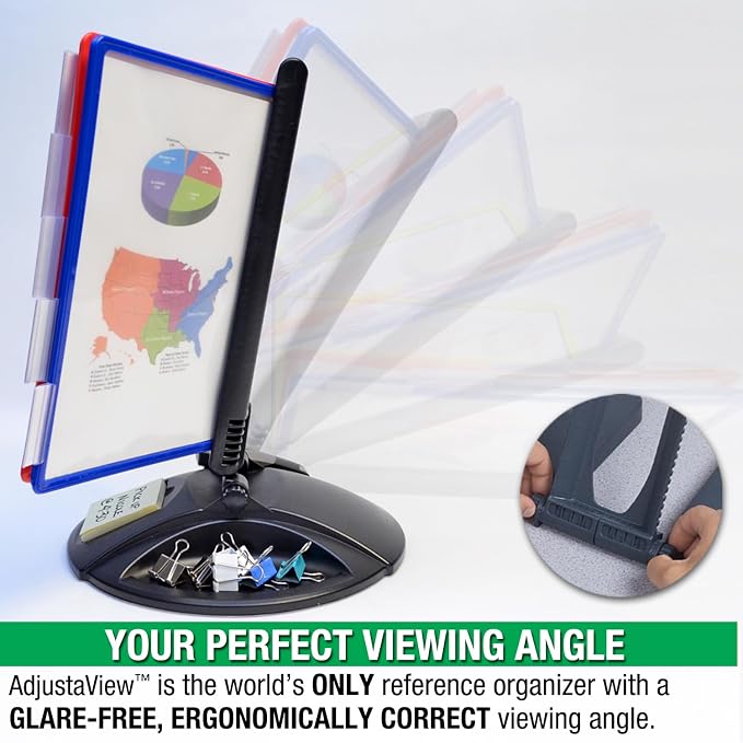 Ultimate Office AdjustaView 10-Pocket Desk Reference Organizer - Image 4