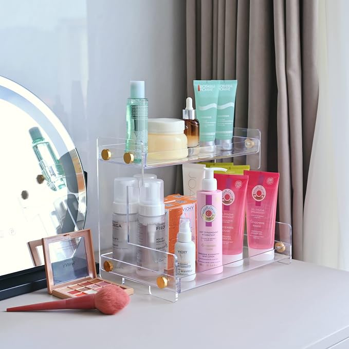 FFK Bathroom Organizer Countertop 2-Tier Storage：Bathroom Counter Organizer - Image 5
