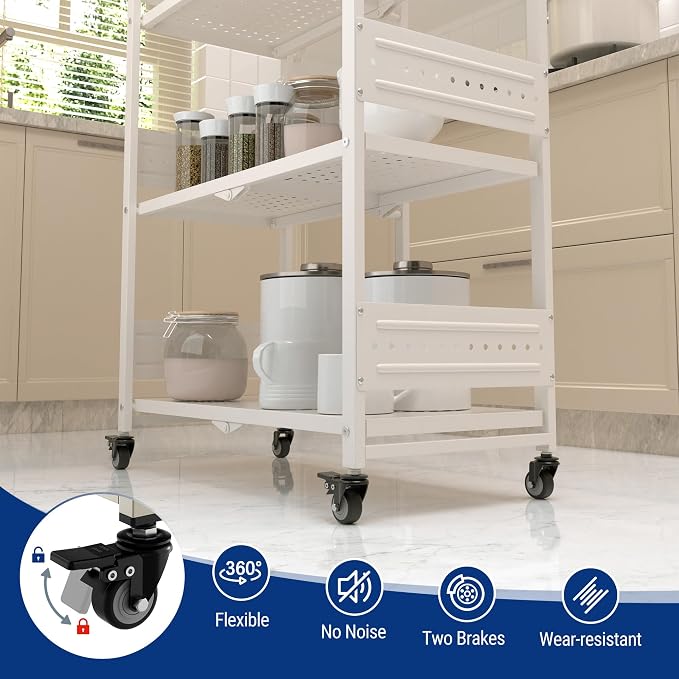 WORKPRO 5-Tier Folding Shelf, No-Assembly Metal Storage Rack - Image 6