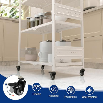 WORKPRO 5-Tier Folding Shelf, No-Assembly Metal Storage Rack - Image 6