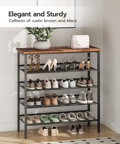 HOOBRO Shoe Rack for Entryway, 5-Tier Shoe Organizer - Image 7
