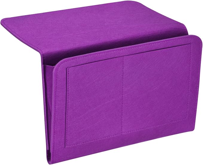 PATIKIL 13in Bedside Caddy, Bed Caddy Bedside Organizer Hanging Soft Felt 5 by PATIKIL