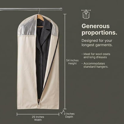 Household Essentials 3392-1 Cedarline Collection Hanging Garment Bag | Dress - Image 8