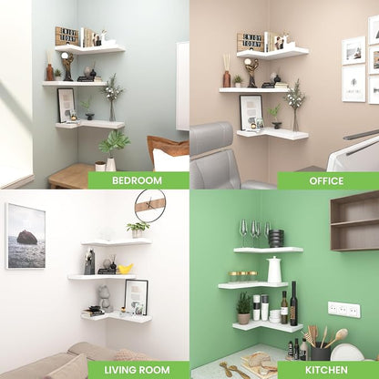 Floating Corner Shelves Wall Mounted - Image 8