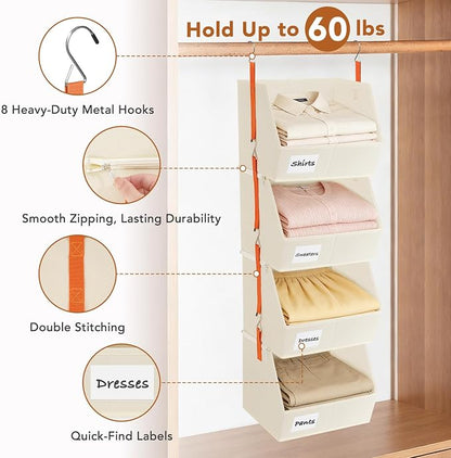 4 Pcs Modular Closet Organizer - Image 6