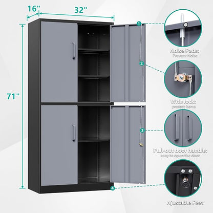 SISESOL Metal Storage Cabinets - Image 2
