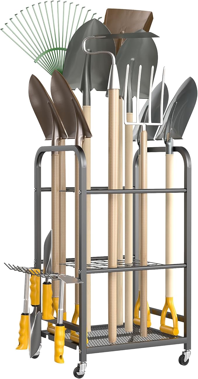 Ultrawall Garden Tool Organizer Stand, Yard Tool Storage Rack by UltrawallGarageTools