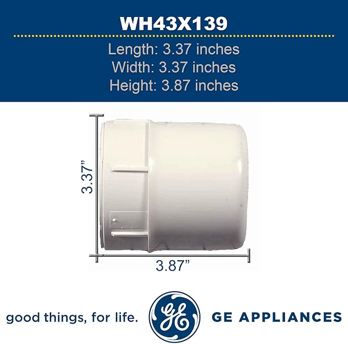 GE WH43X139 Genuine OEM Fabric Softener Dispenser Cup - Image 7
