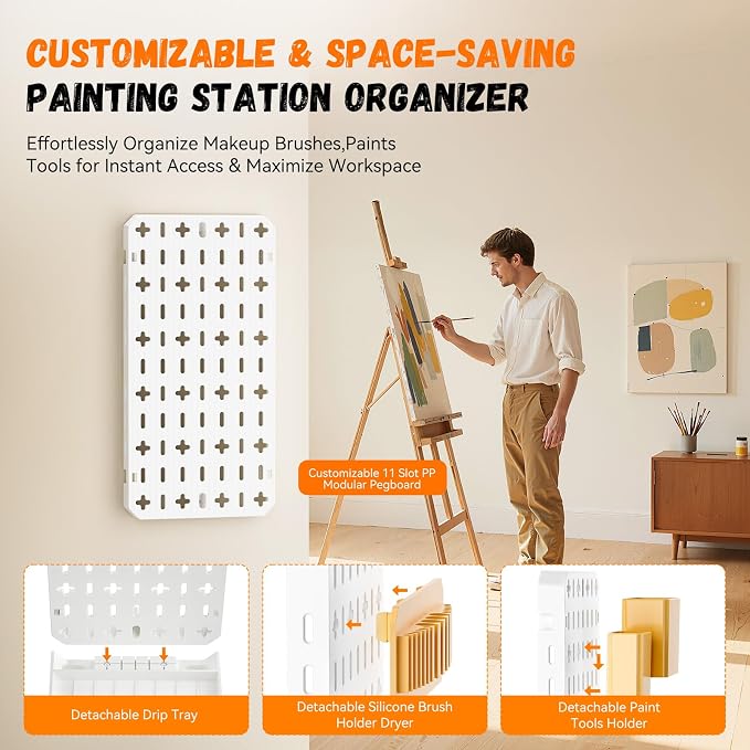 Paint Brush Holder Silicone Paint Brush Drying Rack - Image 4