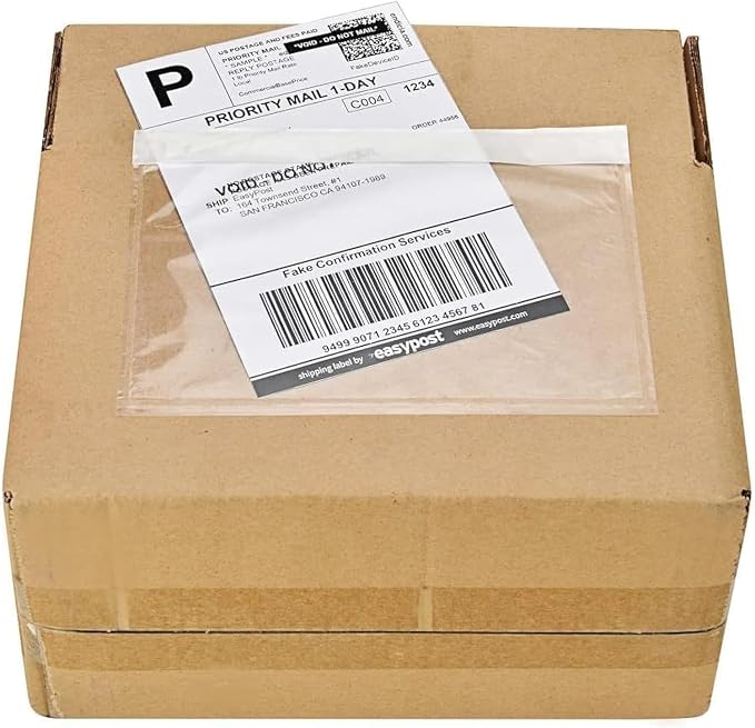 9527 Product 6" x 9" Clear Adhesive Top Loading Packing List Clear Shipping - Image 8