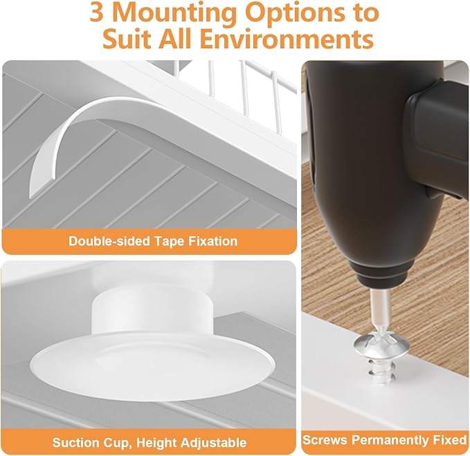 Under Sink Organizer, High Adjustable 2 Tier Under Kitchen Sink Organizer - Image 6