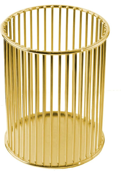 Gold Metal Pen Holder Cup for Desk Makeup Brushes Pencil Holders Home Office by Unknown
