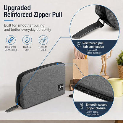 Small Electronics Organizer Travel Case, Cord and Cable Tech Bag Pouch | - Image 4