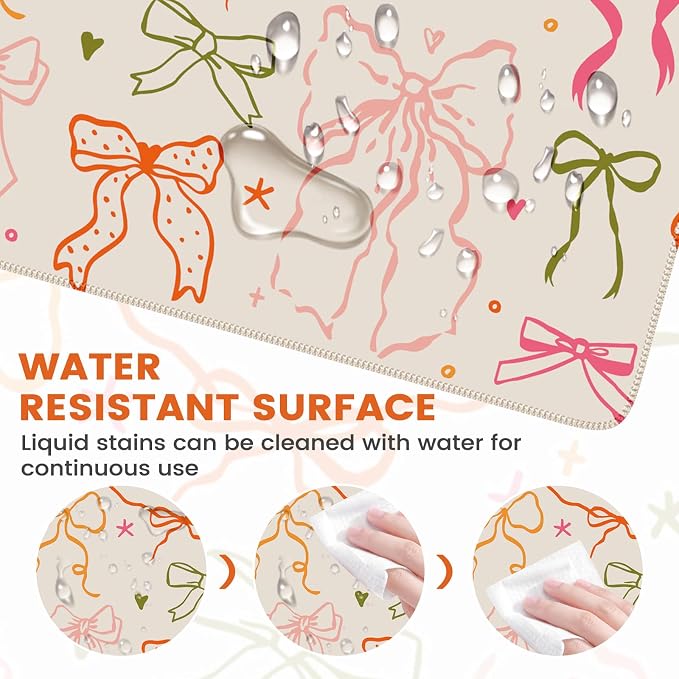iCasso Desk Mat for Keyboard and Mouse, Large Mouse Pad for Desk, Desk Matt for - Image 5