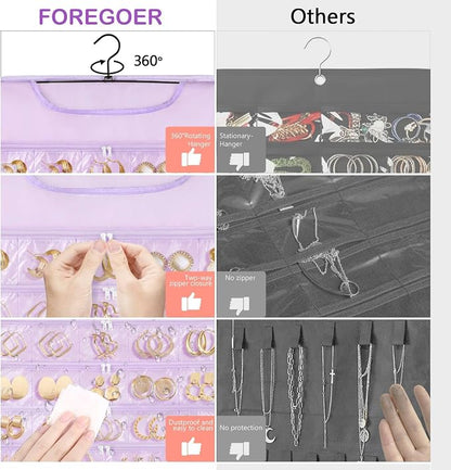 FOREGOER Hanging Jewelry Organizer - Image 4