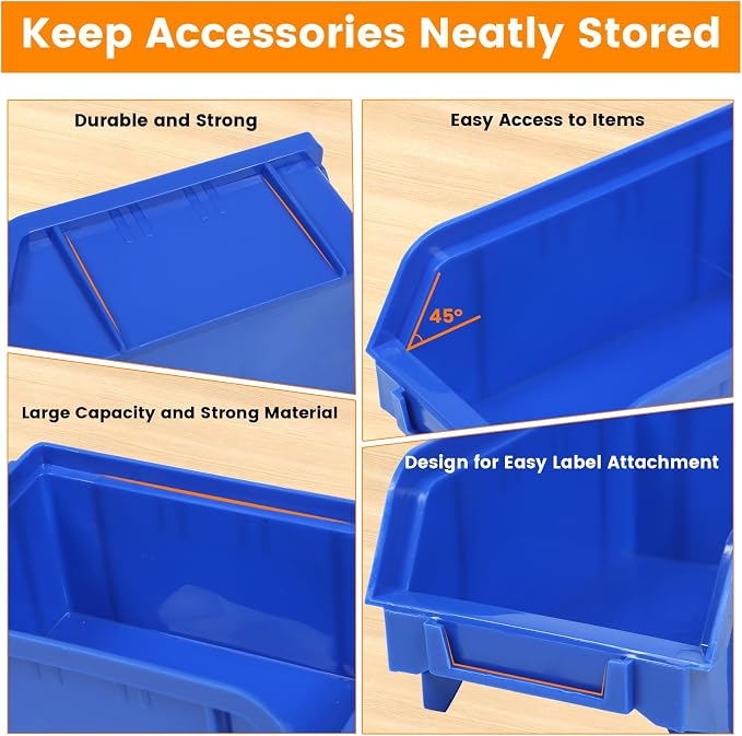 MaxWorks Wall Mount Storage Rack 30 Bin Heavy‑Duty Organizer - Image 5