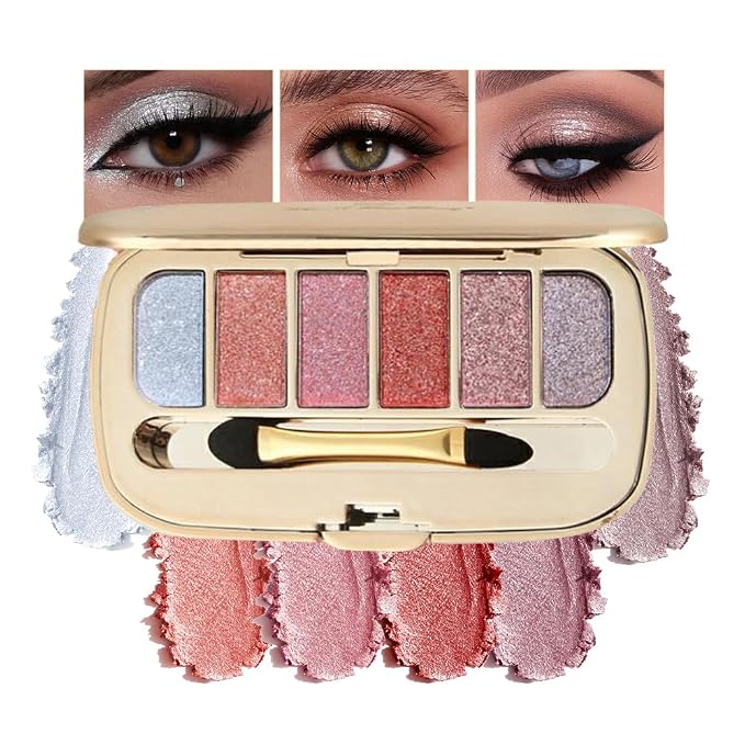 Glitter Eyeshadow Palette, Ultra-Shiny Sparkle Shimmer Eye Shadow by Unknown