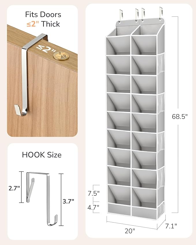 ULG Over The Door Shoe Organizer - Image 2
