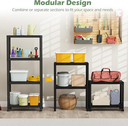 GIANTEX 4-Tier Heavy-Duty Plastic Storage Shelves | Freestanding Garage - Image 5