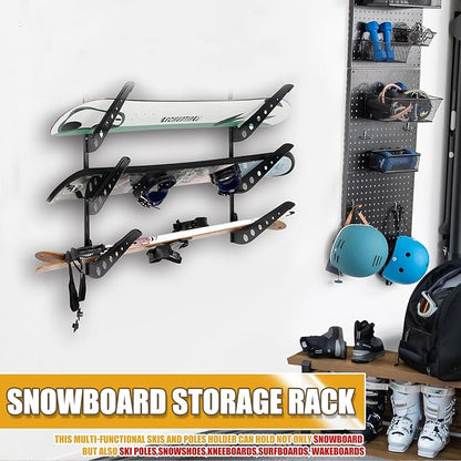 Snowboard Wall Racks, Adjustable Storage Rack - Image 3