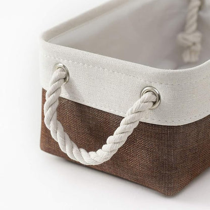 Small Storage Baskets for Shelves, Fabric Storage Baskets for Closet, - Image 3