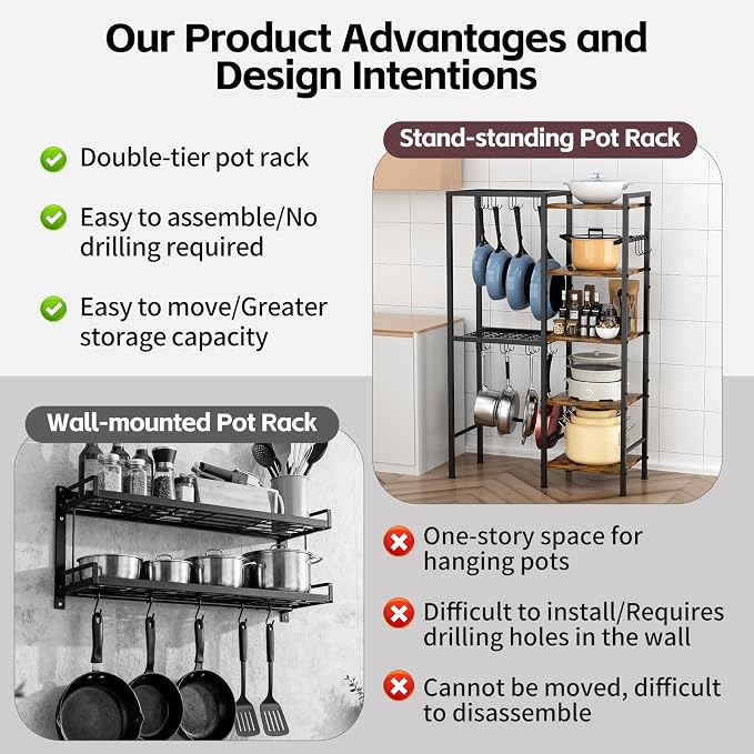 5-Tier Pot and Pan Organizer Rack - Image 5