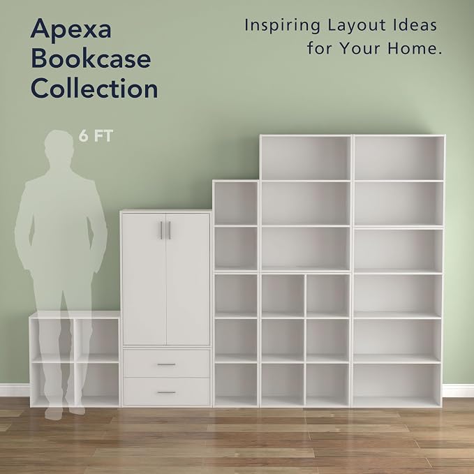 Homes: Inside + Out Apexa 2-Drawer Wooden Stackable Storage Drawers, Small Food - Image 7