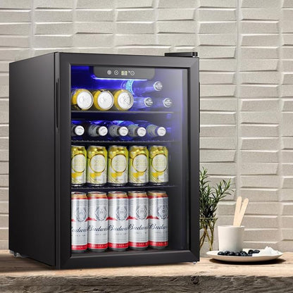 Antarctic Star Beverage Refrigerator Cooler-85 Can Mini Fridge Glass Door - Image 5