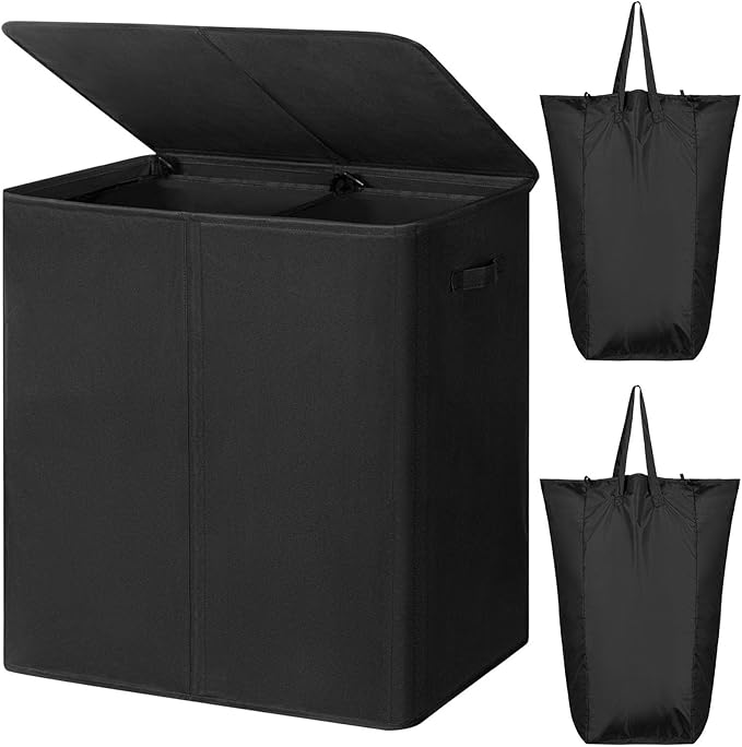 WOWLIVE 140L Double Laundry Hamper by WOWLIVE