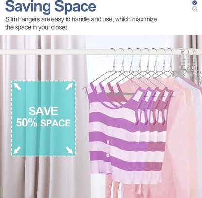 SPECILITE Wire Hangers 50 Pack, Metal Wire Clothes Hanger Bulk - Image 4