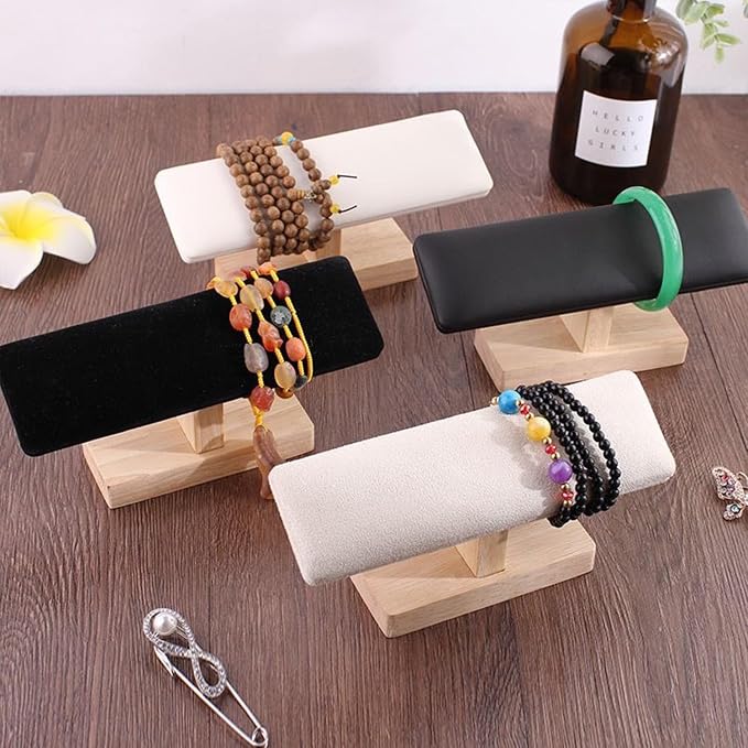 Wooden Watches Display Tower Base Watch Neck Bracelet Organizer Rack Bangle - Image 8