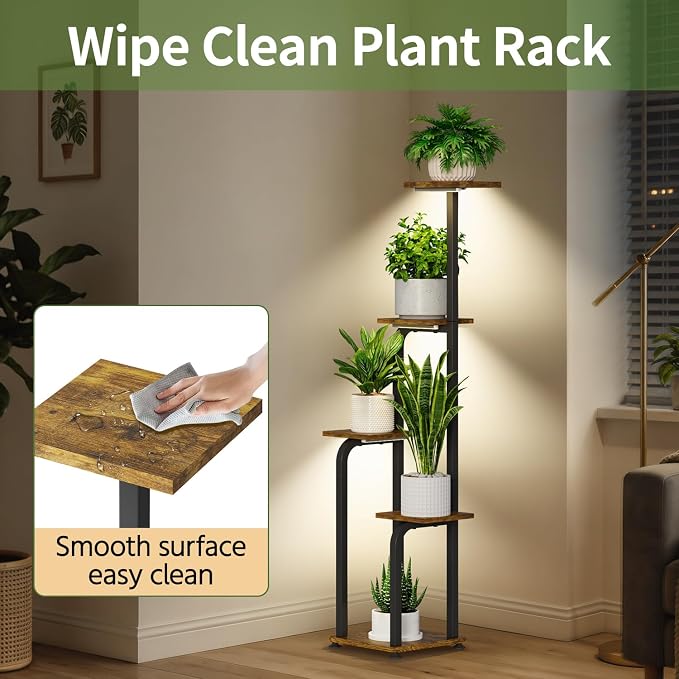 LASZOLA 5 Tiered Plant Stand Tall - Image 3