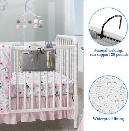 Bedside Caddy Bedside Hanging Storage Basket Bed Caddy - Image 6
