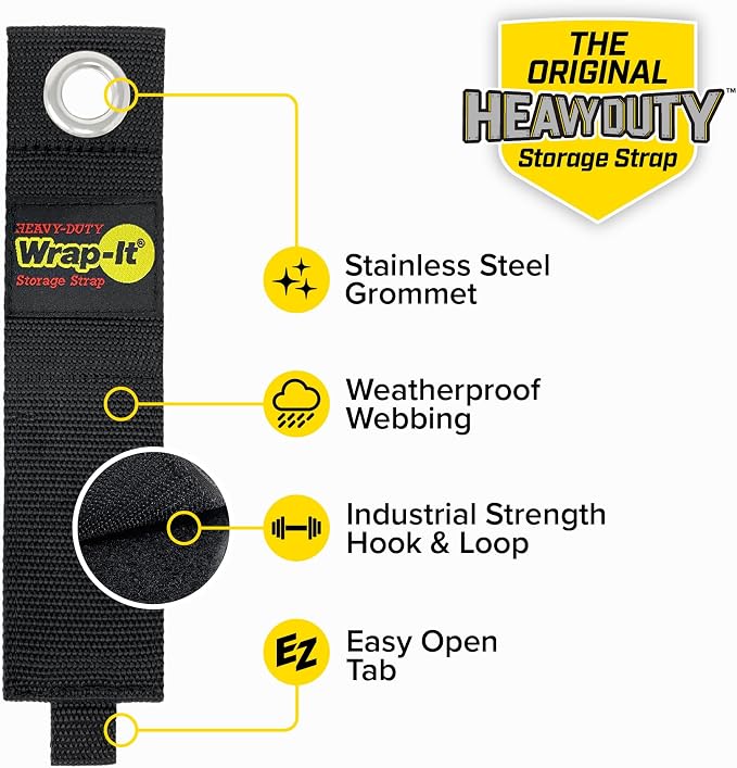 Heavy-Duty Wrap-It Storage Straps, Cord Wrap Keeper, Cable Straps - Image 6
