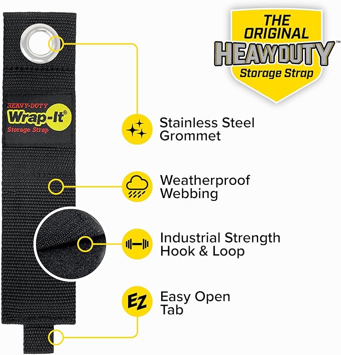 Heavy-Duty Wrap-It Storage Straps, 17-inch - Image 5